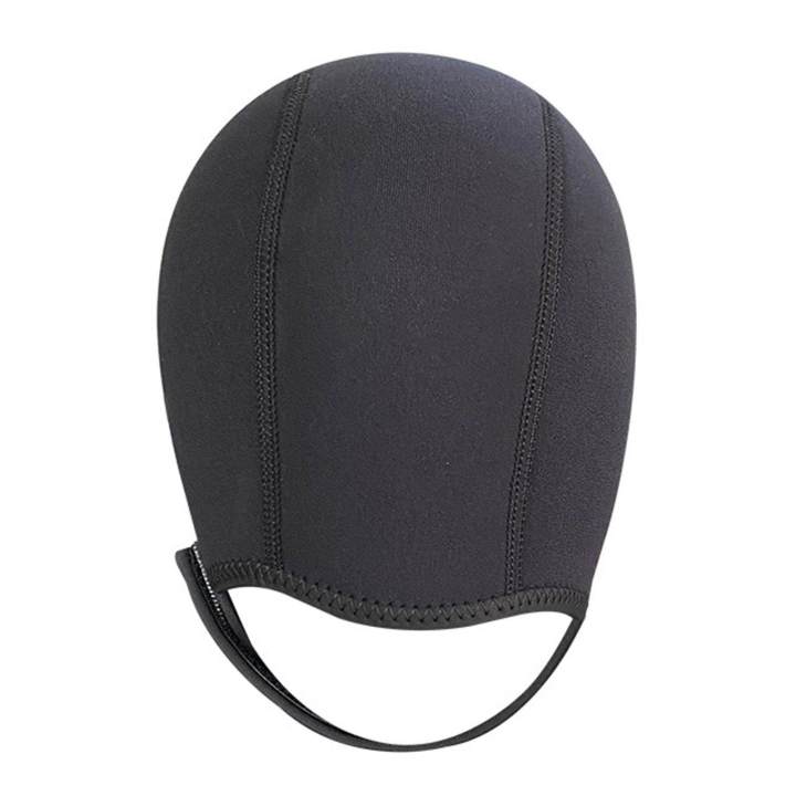 5xDive Hood Snorkeling Hat Head Protection Ear Water Sports black