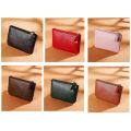 Simple Zipper High Quality Coin Purse PU Leather Lychee Pattern ID Card Case Women Men Wallet Purse Pouch Money Clutch. 