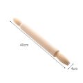 40cm Wooden Rolling Pin Pizza Bread Dough Roller Cooking Baking Tools Fondant Cake Decoration Rolling Stick Kitchen Accessories. 