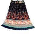 Women's Printed Pleated Midi Skirts in Multiple Designs. 