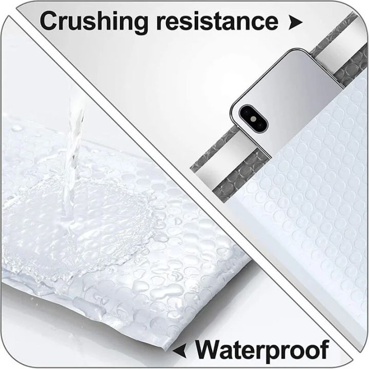 bubble%20wrap%20Pack%2050%20Bubble%20Envelopes%20White%20Poly%20Bubble%20Envelope%20Self-Sealing%20Filled%20Envelope%20Gift%20Bag%20Black/Pink%20Packing%20Envelope%20Bag%20Books%20-%20Image%203