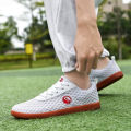 New spring and summer integrated outdoor net cloth casual shoes men slip-on casual shoes women light flat training shoes. 