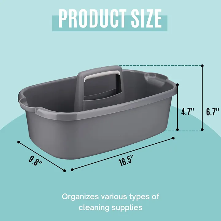 Shower%20Caddy%20Tote%20Organizer%20Basket%20with%20Handle%20for%20Bathroom,Dark%20Gray%20-%20Image%205