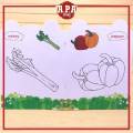 APA Colouring Book Buku Mewarna Kids Coloring 16 Pages Animal Sea Fruits Transport Vegetable Alphabets Cartoon Buku Warna Kanak Kanak. 