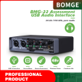 BOMGE USB Audio Interface(24 bit/192 kHz) with XLR, phantom power , Direct Monitoring , Loopback for PC Recording, Streaming,Guitarist, Vocalist,and Podcasting. 