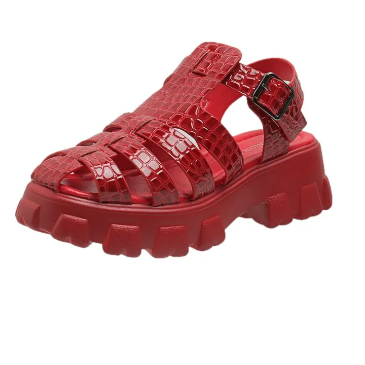 %E3%80%90FOOT%20SOFA%E3%80%91-2023%20New%20Women's%20Sandals%20Thick%20Sole%20Hollow%20Roman%20Sandal%20Buckle%20Luxury%20Design%20Comfort%20White%20Beach%20Shoes%20Summer%20Sandals%20for%20Women%20-%20Image%202