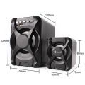 Kisonli U-2500BT Multimedia Speaker With Stereo Sound System Usb Sd Fm MP3 Remote Control. 