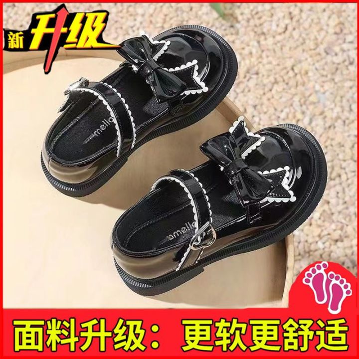 Girls'%20Shoes%20Princess%20Little%20Leather%20Shoes2023Summer%20New%20Soft%20Bottom%20Children's%20Spring%20and%20Autumn%20Black%20Shoes%20SummerjkDress%20-%20Image%202