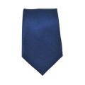 2 Pcs Casual Necktie Polyester Narrow Neck Tie Skinny Solid Dark Thin Necktie, Black & Blue. 