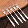 1/10Pcsstainless steel fruit fork western dessert sign salad fork cake fork stainless steel fork. 