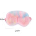 Tie dye gradient Plush sleeping Eye-catching Plush Eye patch Cute shading eye for Travel Rest Sleep Relaxation Insomnia relief. 