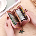 Small Tassel Wallet For Ladies Cute Zipper Pouch For Women Mini Zipper Leather Coin Purse Ladies Short Tassel Wallet Cute Coin Purse Women Wallet. 