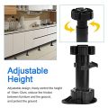 20Pcs Furniture Feet Adjustable Cupboard Foot Leg Unit Cabinet Legs with Kick Board Clips for Kitchen Bathroom Cabinet. 