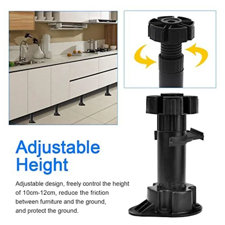 20Pcs%20Furniture%20Feet%20Adjustable%20Cupboard%20Foot%20Leg%20Unit%20Cabinet%20Legs%20with%20Kick%20Board%20Clips%20for%20Kitchen%20Bathroom%20Cabinet%20-%20Image%202