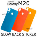 Lini Perfect M20 Luxury Glowing Shine Sticker Safety Easy Apply Skin Back Sticker Glow Color Skin for Samsung Galaxy M20. 