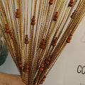 Door Curtain String Curtain With Bottle Gourd Polyester Home Decor Curtain 1X2M Home Soft Decoration Tassel Thread Curtains. 