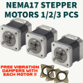 Stepper Motor NEMA17 MINEBEA High Quality High Torque 1/2/3 Pieces For CNC Machine, 3D Printer ,Arduino , Factory Automation , Diy Projects. 
