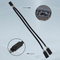 4 Pin Male to Female Fan RGB Splitter Cable for RGB HUB 2Pcs. 