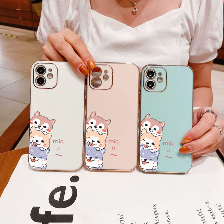 AnDyH%20Casing%20Case%20For%20Huawei%20Y6P%202020%20Case%20Fashion%20Cute%20Cartoon%20Dogs%20Luxury%20Chrome%20Plated%20Soft%20TPU%20Square%20Phone%20Case%20Full%20Cover%20Camera%20Protection%20Anti%20Gores%20Rubber%20Cases%20For%20Girls%20-%20Image%204