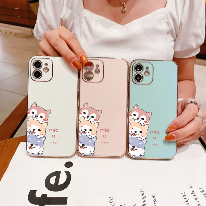 AnDyH%20Casing%20Case%20For%20VIVO%20Y01%20Y01A%20Case%20Fashion%20Cute%20Cartoon%20Dogs%20Luxury%20Chrome%20Plated%20Soft%20TPU%20Square%20Phone%20Case%20Full%20Cover%20Camera%20Protection%20Anti%20Gores%20Rubber%20Cases%20For%20Girls%20-%20Image%204