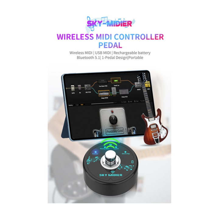Rechargeable%20MIDI%20Foot%20Controller%20Portable%20MIDI%20Foot%20Controller%20Pedal%20Wireless%20MIDI%20System%20-%20Image%202