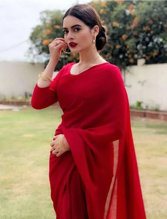 Goerggete%20Saree%20With%20Red%20Jacket%20Piece%20-%20Image%203