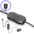 ARGB Controller 5V 3pin To SATA Power Supply Mini RGB Controller 3PIN Hub For Computer Cpu Case Cool Fan LED Light Radiator. 