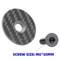 bike modified parts Bicycle Headset carbon top Cap Carbon Fiber Bike Stem 28.6mm 1 1/8 Steerer Fork Tube Headset Cap Cover. 