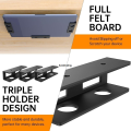 Screw Mount Computer Stand for Underdesk Notebook Space Saving Under Desk Laptop Sturdy Screw Gold Storage Box Metal Frame Laptop Desk Undershelf Notebook. 