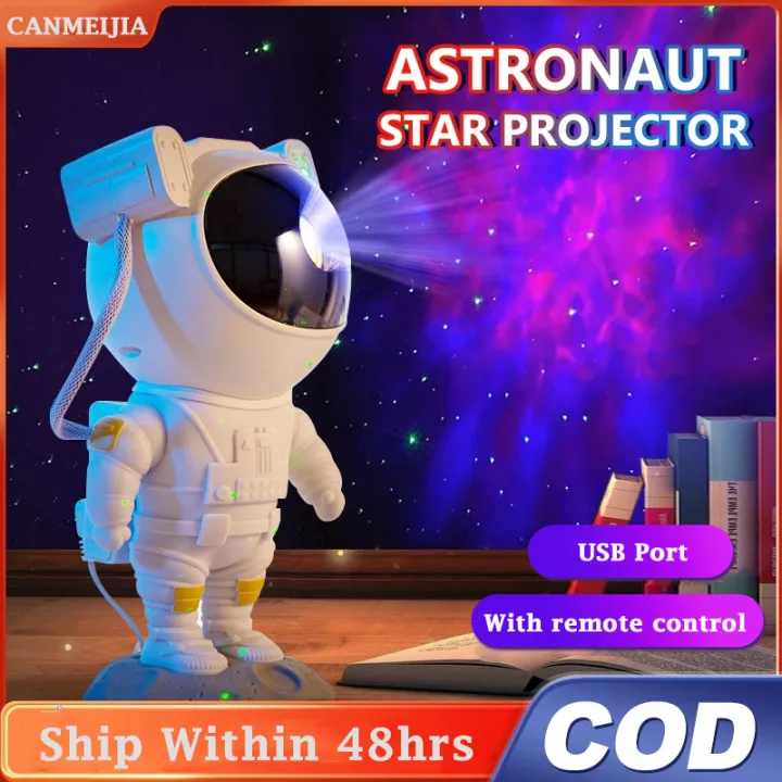 LED Night Light Astronaut Star Sky Projector Lamp with Remote Control Galaxy Projector Lights Bedroom Home Decorative Kids Gift