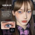【HOT】 UYAAI 2Pcs Color Contact Lenses For Eyes Blue Big Eye Lenses Blue Series Contact Lenses Colored Lenses. 