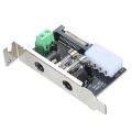 ATX Controller Board DC Power Modul-e Expansion Board Mainboard Full Height Motherboard Attached 4-Plug Power Line Driver Board for Monitor / Printer / Network Equipment / DIY Audio. 