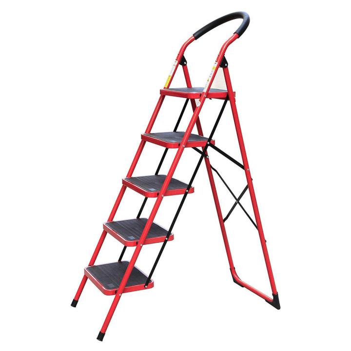 ielectronics 5 Steps Domestic Steel Ladder | Daraz.lk