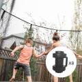 Trampoline Enclosure Pole Cover Durable Trampoline Pole Caps Trampoline End Caps for Garden Outdoor. 