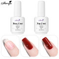 Monja 15Ml Nail Art Uv Gel Base Varnish Top Coat Led Lamp Light Cure Drying Soak Off Reinforce Salon Home Diy Manicure Design Tools Devices White Bottle. 