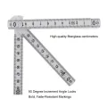 【WEJA】1M 2M 10-parts Folding Carpenters Ruler Lightweight Compact Measuring Stick Slide Fold Up Meter for Woodworking. 
