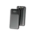 Aspor 10000mAh Power bank 22.5w Output - A315 22.5w fast charge, 3 inputs, 4 outputs, high quality display, 10000mah power bank, 4 in-built cables. 