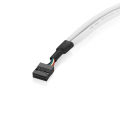 Bochara Motherboard 2.54€?9pin Header To 2 Ports Usb 2.0 Female Cable Back Panel Bracket For Desk Computer. 