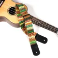 Adjustable Guitar Strap Hawaii National Style Print Thickening Belt Guitar Straps For Guitar Ukulele Ukulele Part Accessories. 