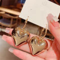 Christmas Jewelry Wedding Jewelry Women Jewelry Ladies Jewelry Gold Earrings Women Earrings Alloy Heart Earrings. 
