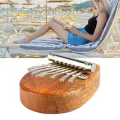 Mini Kalimba Professional Compact Gift Unique Shape Easy To Play Mini Thumb Piano with Lanyard for Collection for Beginner. 