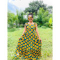 Sunflower Crush Long Frock - Trending material in Sri Lanka 2023. 