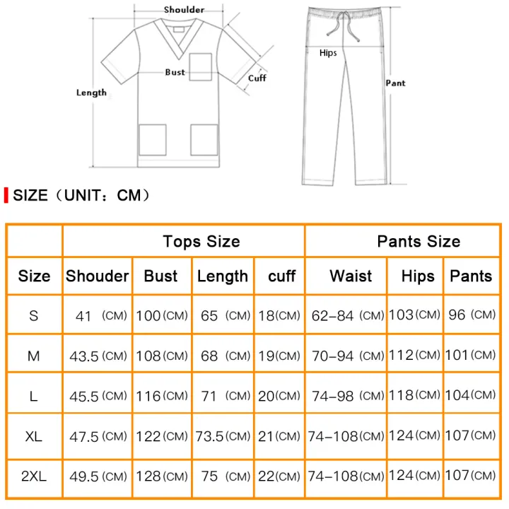 V%20Neck%20Nurse%20Work%20Suits%20Scrub%20Uniform%20Operating%20Room%20Doctor%20Workwear%20Scrubs%20Set%20Top%20Pant%20Solid%20Color%20Nursing%20Uniforms%20Women%20Men%20-%20Image%206