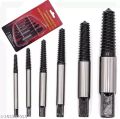 6Pcs/set Tools DIY Damaged Screw Extractor Easy Out Broken Screw Bolt Guide Remover Kit. 
