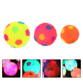 3 Pcs Massage Toy Flash Football Child Kids Toys Flashing Sensory Balls Blinking Bouncy Plastic Light Up Spiky. 