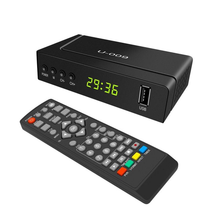 2021 Dvb-T2 Tuner Digital 1080p H.265 Decoder Dvb-C U009 Hdtv Set Box Mpg4 Stb Youtube Freeview