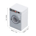 Miniature Washer 1/12 Scale Openable Door Plastic Miniature Washing Machine for Dollhouse. 