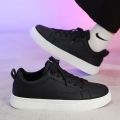 Men's Shoes Summer New Breathable White Shoes Thick Bottom Black Board Shoes Versatile Work Waterproof Non-Slip Pure Black Shoes Men. 