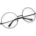 Clear Round Unisex Glasses. 