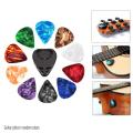 10 Pcs Guitar Picks & Guitar Pick Holder Set for Acoustic Guitar Electric Guitar Bass Ukulele Stick-on Holder (Picks Random Color). 